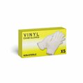 Oasis Vinyl Exam Gloves, Vinyl, Powder-Free, XS, 100 PK VINYL-XS